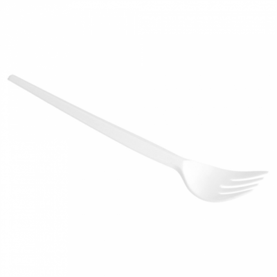 Fourchette économique blanc PS 17,5 cm - 100 U