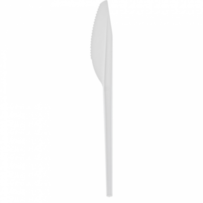 Couteau économique blanc PS 17,5 cm - 100 U