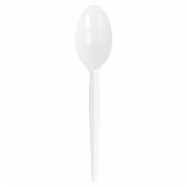 Cuillère économique blanc PS 16,5 cm - 100 U