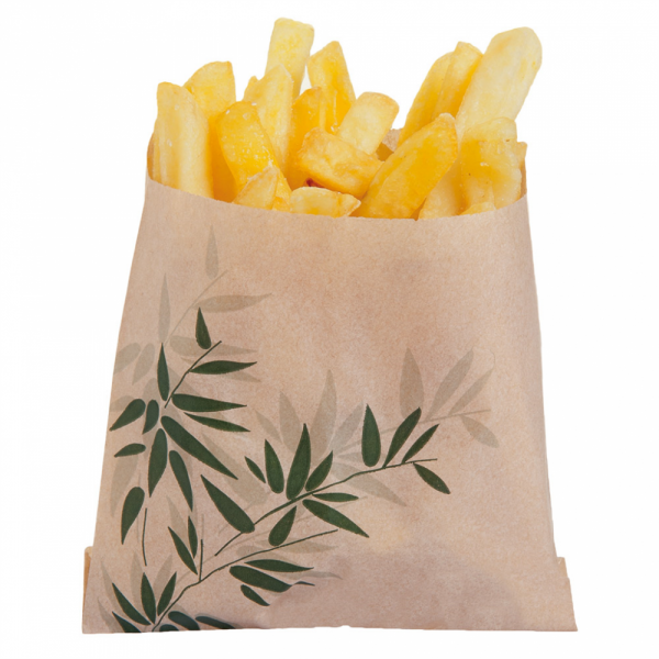 Sachet kraft pour frites Feel Green - 1.000 U