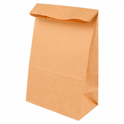 Sacs kraft sans anses 20 + 9 x 34,5 cm - 500 U