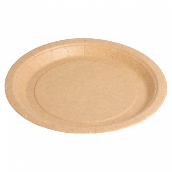 Assiettes ronde en carton bio-laquées - 20U