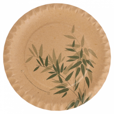 Assiettes ronde en carton bio-laquées - 100 U