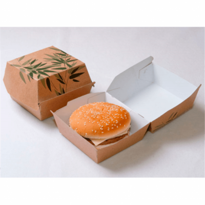 Boîtes à hamburger S/M/XL Feel Green - 50 U