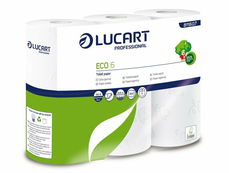 PAPIER TOILETTE EN ROULEAUX STANDARD ECO 6 - 96 ROULEAUX