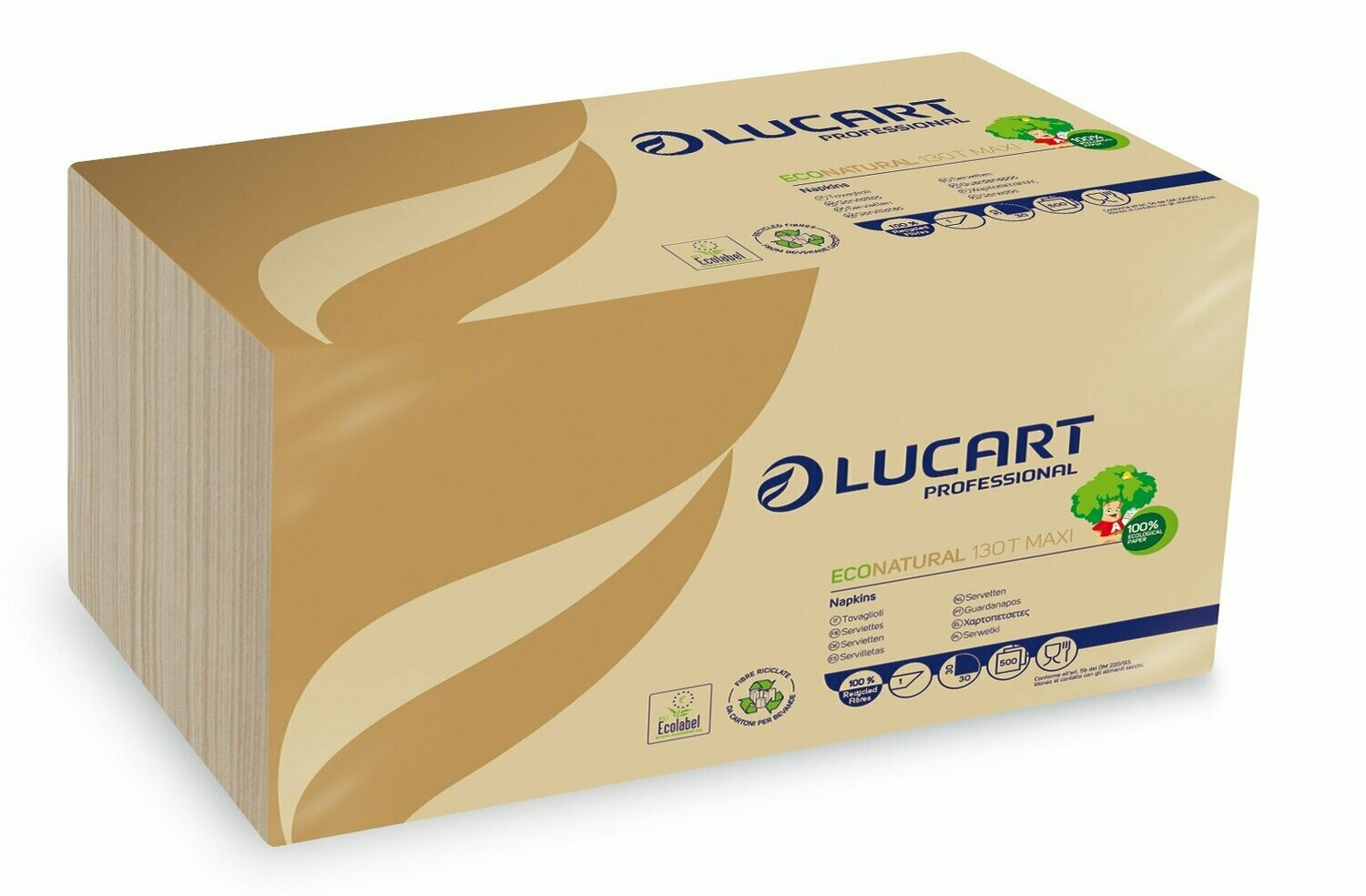 Serviette Econatural 130 T maxi - 1 carton