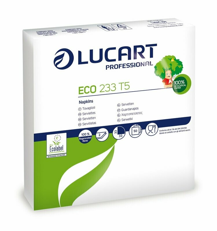 SERVIETTES ECONATURAL 233 T5 - 1 CARTON
