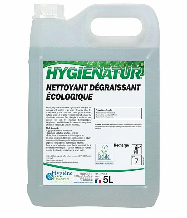 Nettoyant dégraissant polyvalent Ecolabel - 5 L
