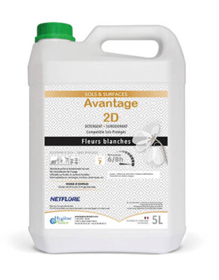Détergent désodorisant sols et surfaces avantage 2D - 5 L