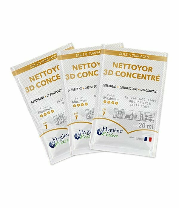 Détergent désodorisant sols et surfaces dosettes - 250 x 20 ml
