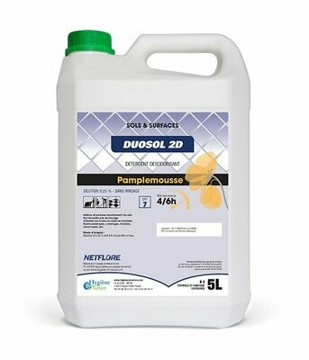 Détergent désodorisant sols et surfaces Duosol 2D - 5L
