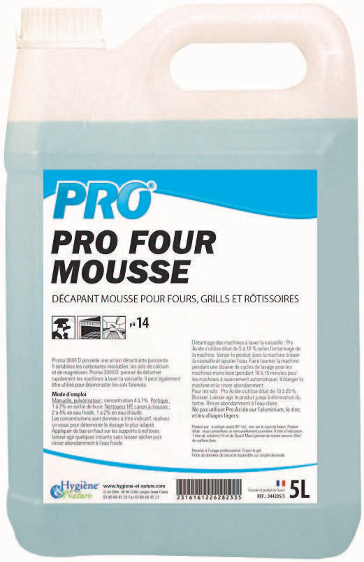 Décapant pro four mousse - 5L