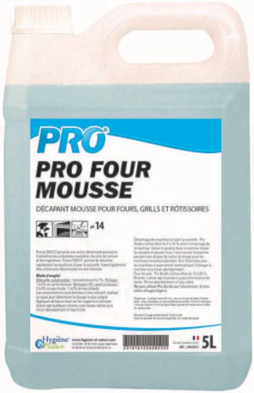 Décapant pro four mousse - 5L
