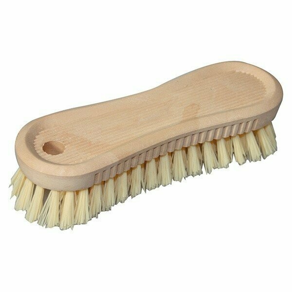 Brosse polypropylène jaune - 19 cm