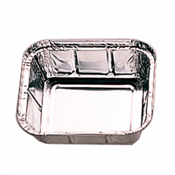 Récipient rectangulaire aluminium avec couvercle taille au choix - 100 U