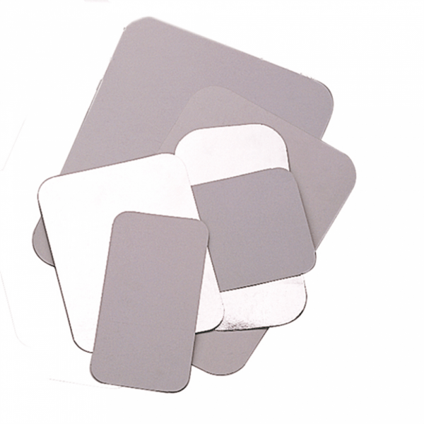 Couvercle pour récipient rectangulaire aluminium taille au choix  - 100 U