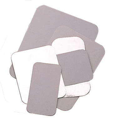 Couvercle pour récipient rectangulaire aluminium taille au choix  - 100 U