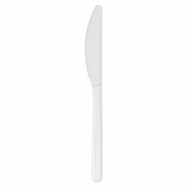 Couteau compostable-biodégradable 18 cm - 50 U