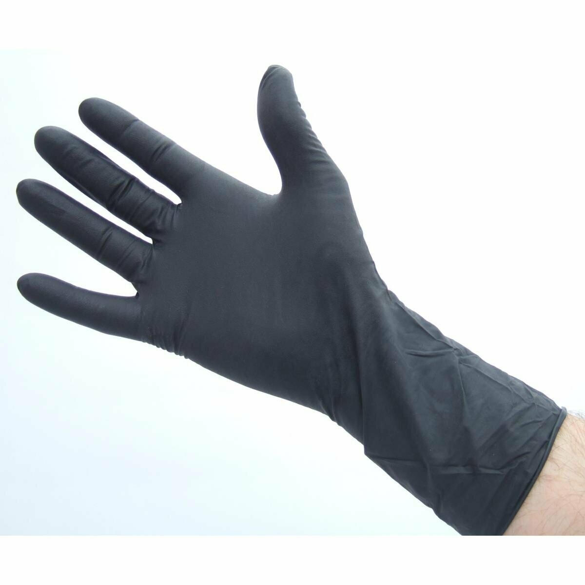 Gant nitrile noir anti-déchirure - 100 U
