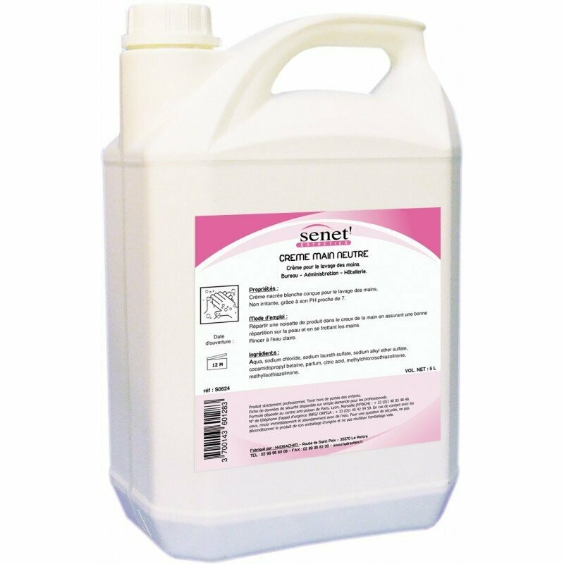 Crème lavante nacrée blanche - 5L