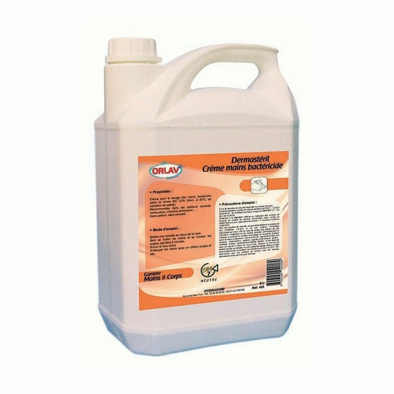 Crème lavante mains bactéricide - 5L