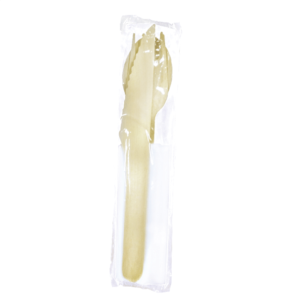 SET COUVERTS, SERVIETTE 'MAKAN' 16 CM NATUREL BOIS (pack 100 UNITÉ)