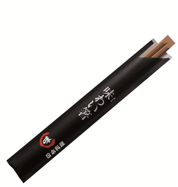 BAGUETTES JAPONAISES EN SACHET 19,5 CM BAMBOU FONCÉ (pack 100 UNITÉ)