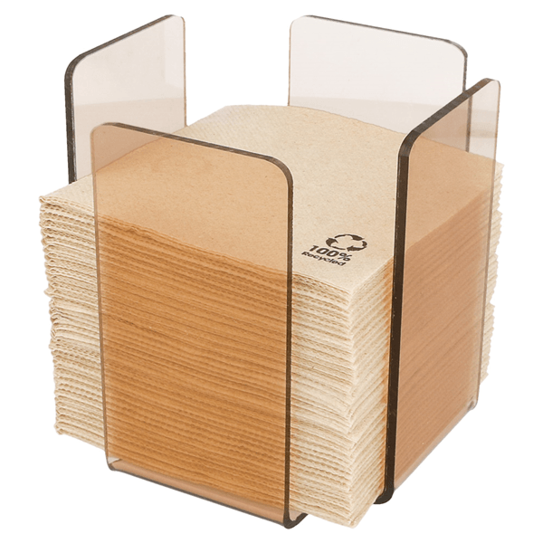 DISTRIBUTEUR SERVIETTES ROSE/FUME METACRYLATE