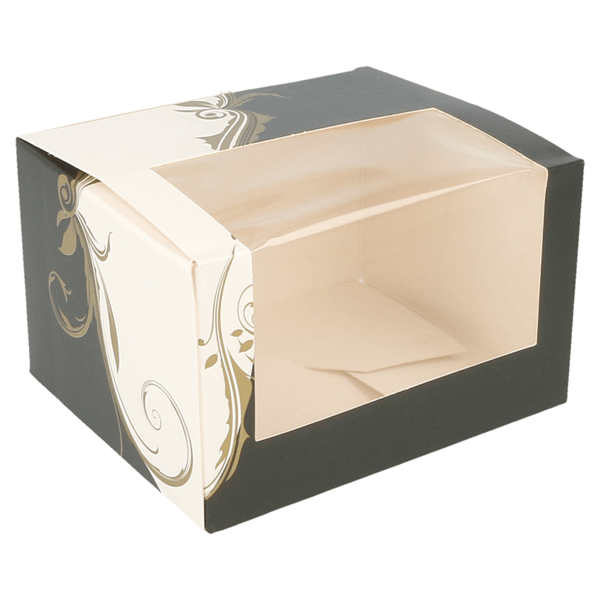 BOÎTES PÂTISSERIES ALLONGÉES AVEC FENÊTRE - pack 50 U