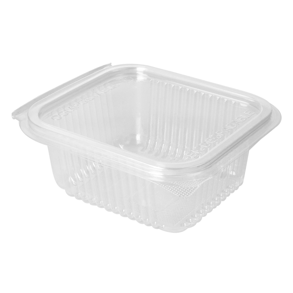 SALADIERS AVEC CHARNIÈRE TRANSPARENT PLA- Pack 50 U