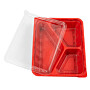 plateaux repas individuels  3 compart