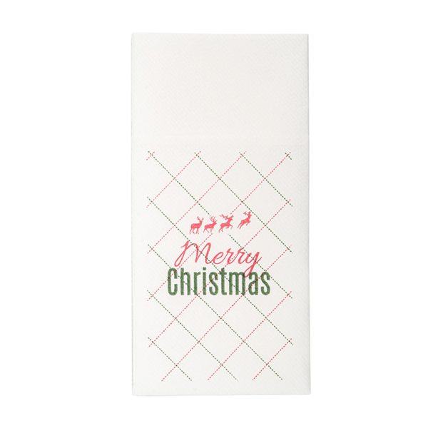 Serviettes Kangourou 40 x 40 cm "Rudolph" - pack 50U
