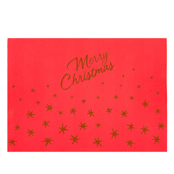 Set de table "Merry Christmas" rouge Airlaid 30 x 40 cm - pack 200U