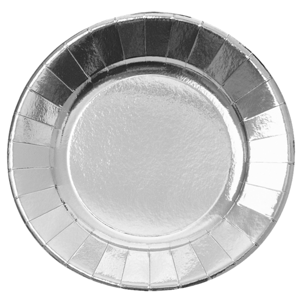 Assiettes rondes argent ø23 cm ou ø28  cm