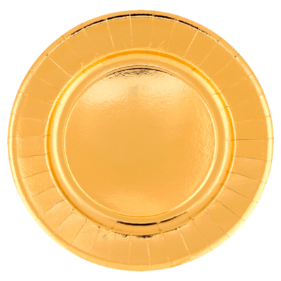 Assiettes rondes or ø23 cm ou ø28 cm