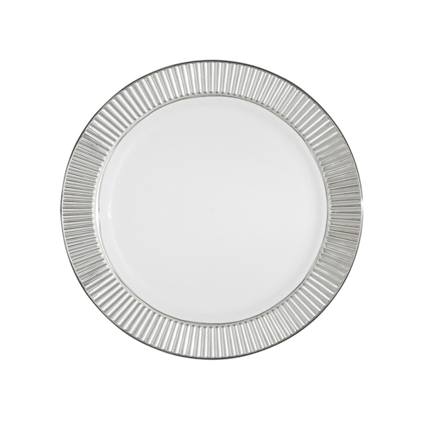 Assiettes rondes argent ø19 cm ou ø25,5 cm - lot de 6U