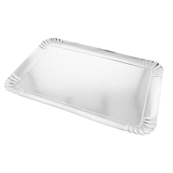 Plateaux rectangulaires Argent - pack 3U