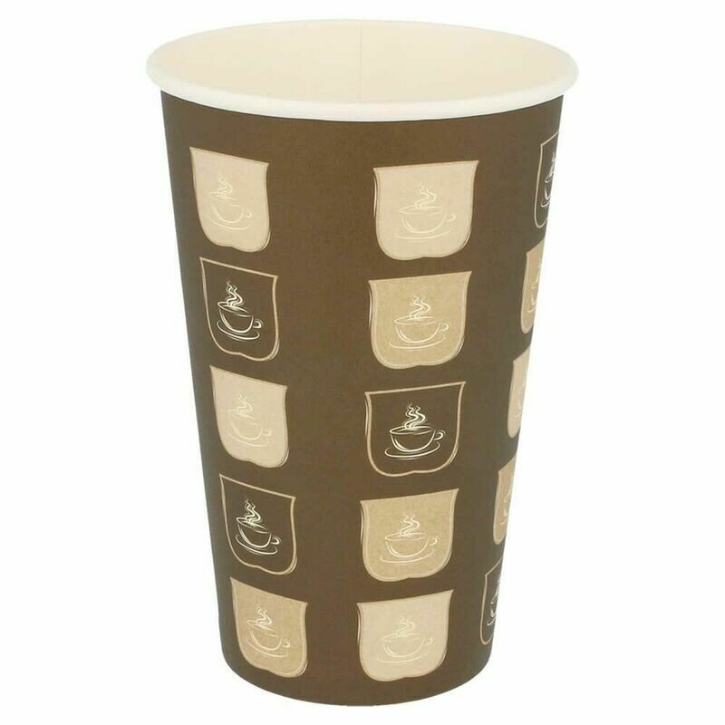 GOBELETS BOISSONS CHAUDES 1 PAROI 480 ML