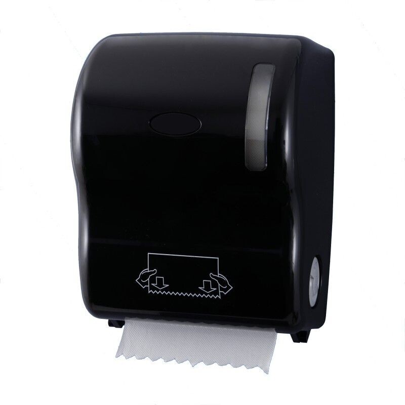 DISTRIBUTEURS NOIR ESSUIE MAINS EN ROULEAU