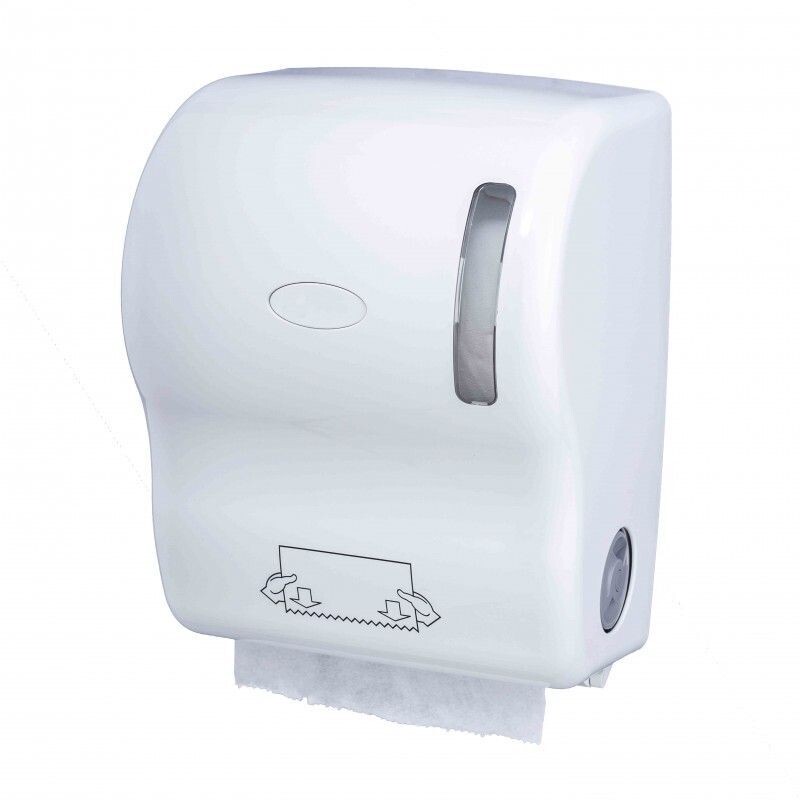 DISTRIBUTEURS BLANC ESSUIE MAINS EN ROULEAU