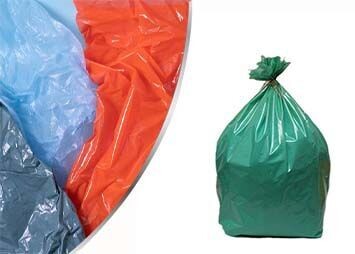 SACS POUBELLE PEBD COULEURS