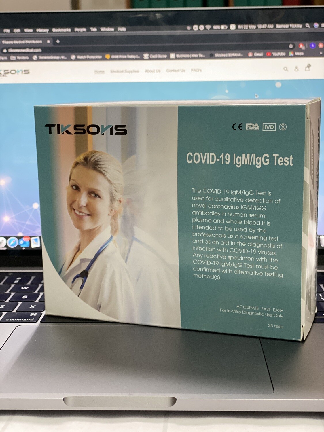 COVID-19 IgG/IgM Rapid Testing Kit 25's COVID-19 IgG/IgM Rapid Testing Kit 25's