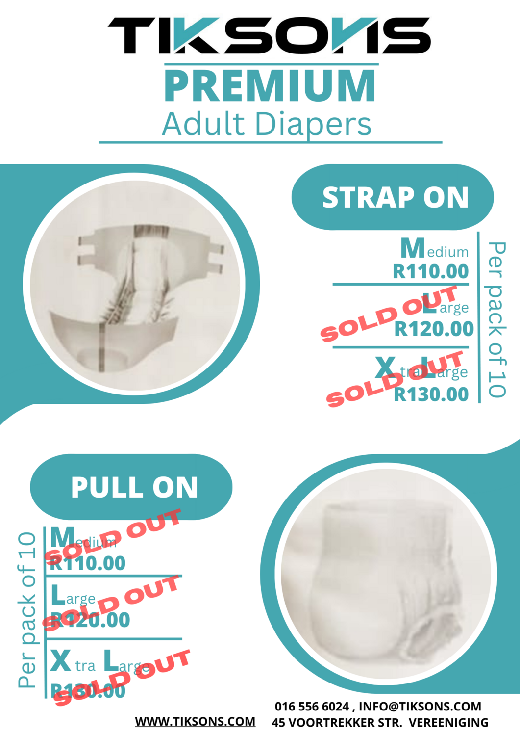 PREMIUM - Adult Pull On Diapers 10&#39;S (XL)
