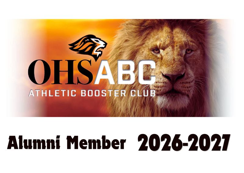 2026 - 2027 OHS Athletic Booster Club ALUMNI Membership