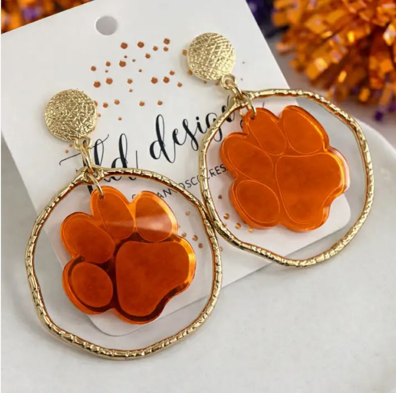 Game Day paw Hoop Drops