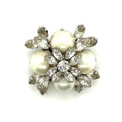 Vintage Christian Dior Faux Pearls Brooch 1960’s