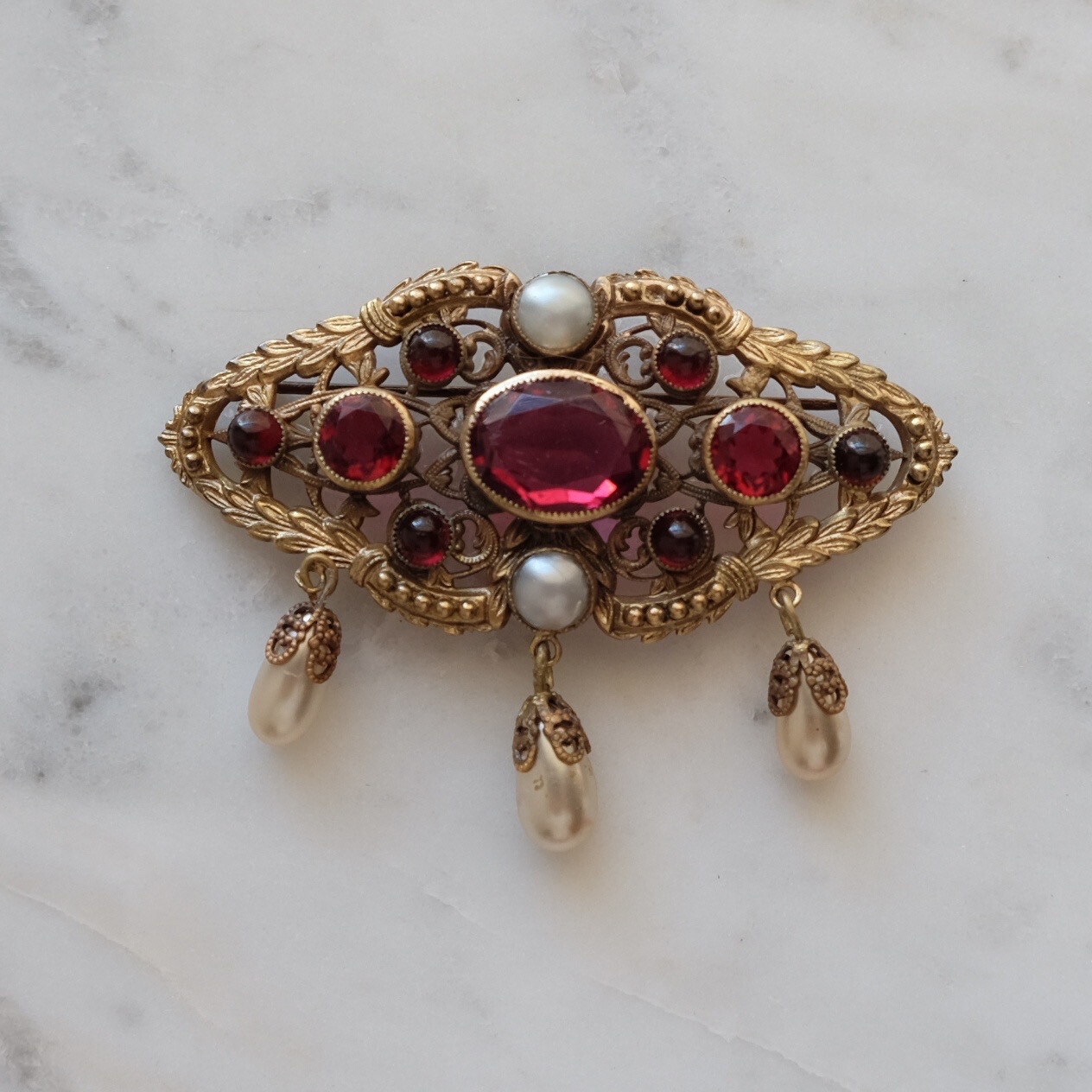 Vintage Joseff Of Hollywood Early Renaissance Pin
