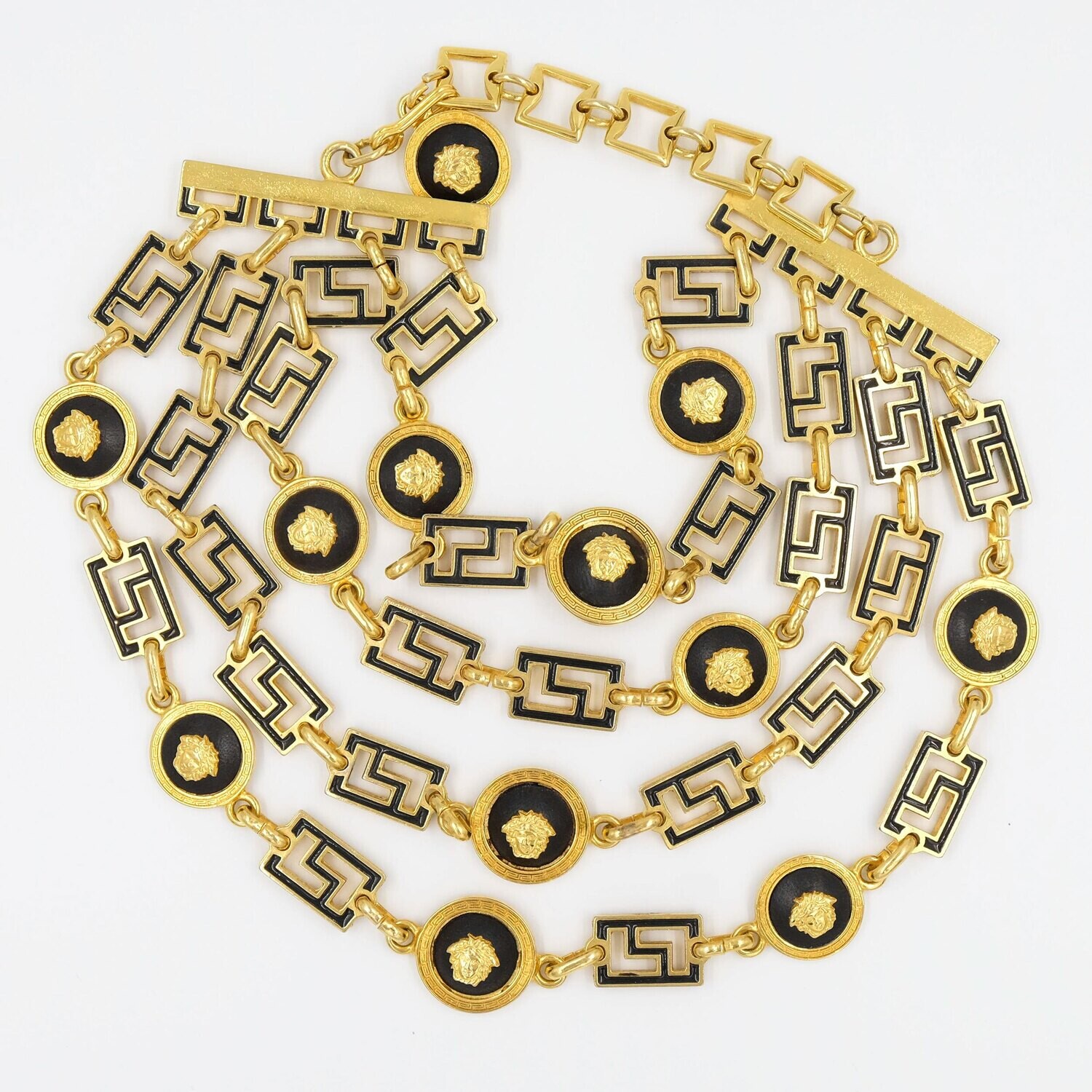 Gianni Versace Massive Chain Logo Necklace
