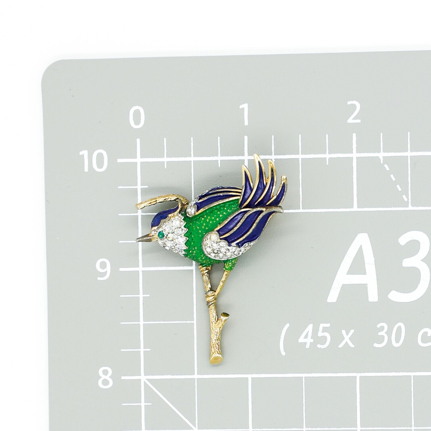 Panetta Bird Enamel Brooch