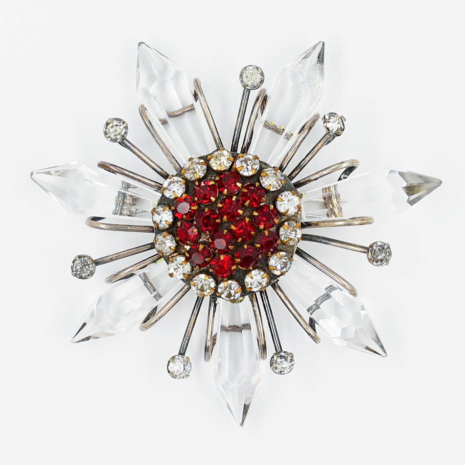 Sterling Large Flower Pin